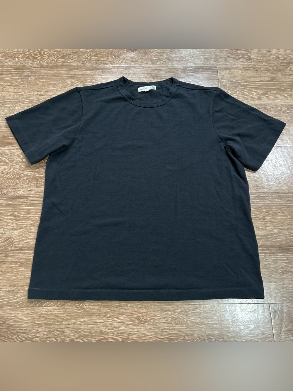Merz b. Schwanen Black Charcoal 215 Short Sleeve Crew Neck T-Shirt 8/XXL